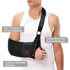 Comforband malla transpirable en antebrazo mejora ventilación