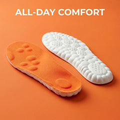 Comfort 365 plantillas dentro de zapatillas mostrando confort en uso