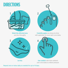Comfort Zone primer plano del aplicador de precisión, control de gotas