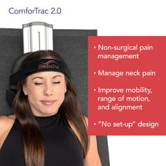 ComforTrac primer plano de almohada viscoelástica, brinda soporte contorneado
