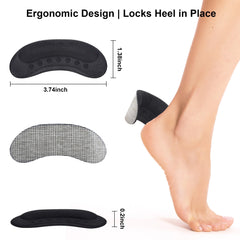 Comfowner almohadilla colocada dentro de un zapato mostrando sujeción extra