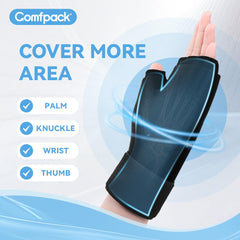 Comfpack detalle del cierre de velcro que asegura la compresa