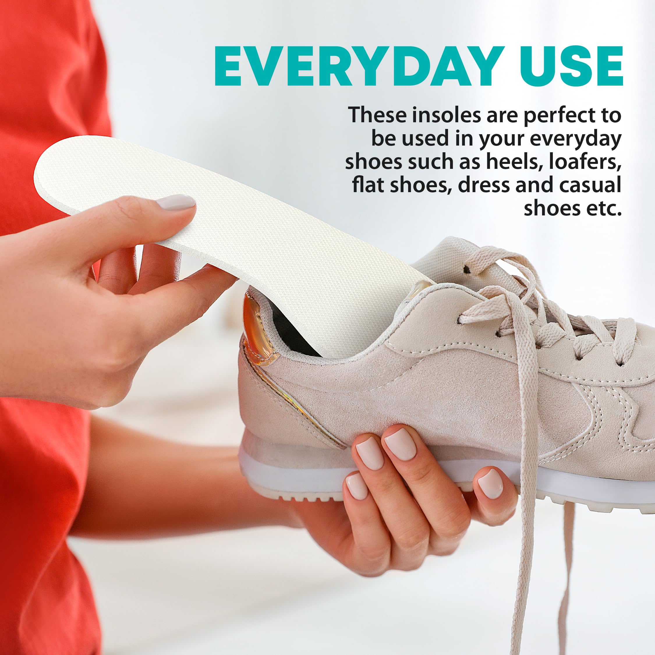 Comfwalk plantillas en armario con zapatos casuales listas para usar
