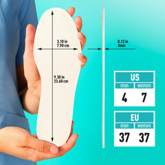 Comfwalk primer plano de espuma de látex mostrando acolchado suave