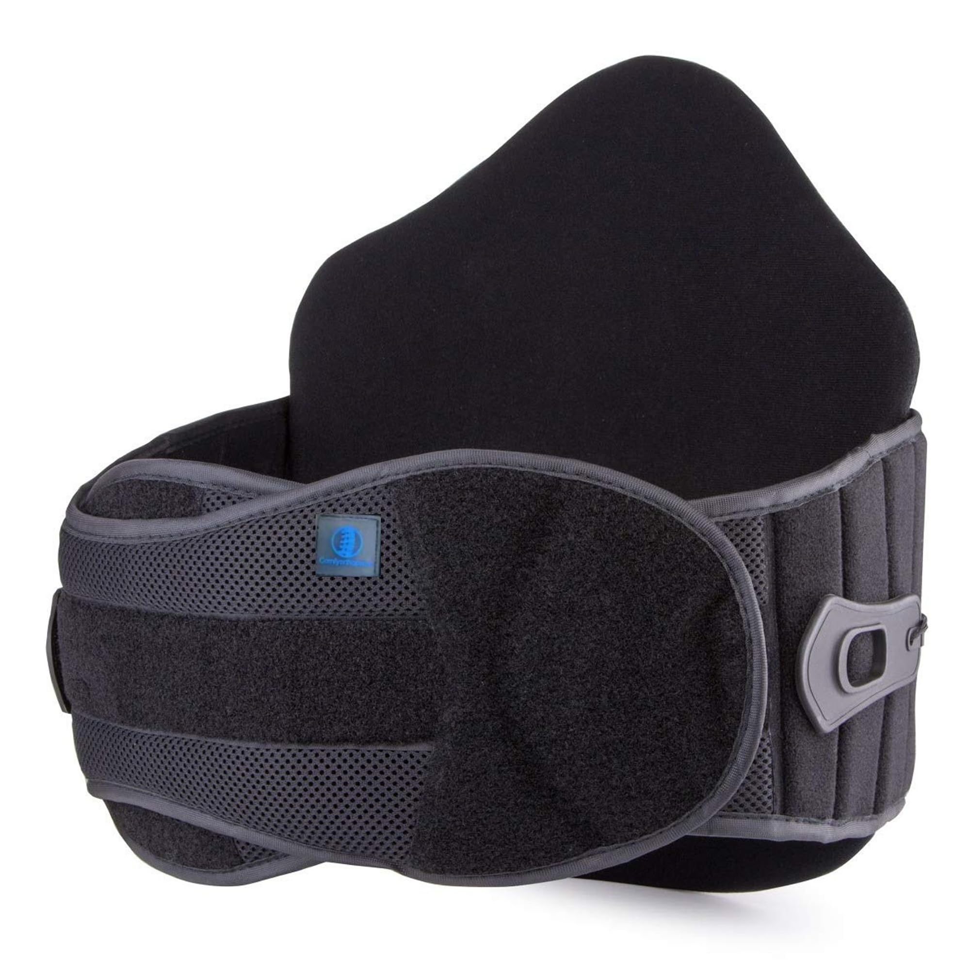 Comfyorthopedic faja frontal mostrando su diseño y soporte lumbar