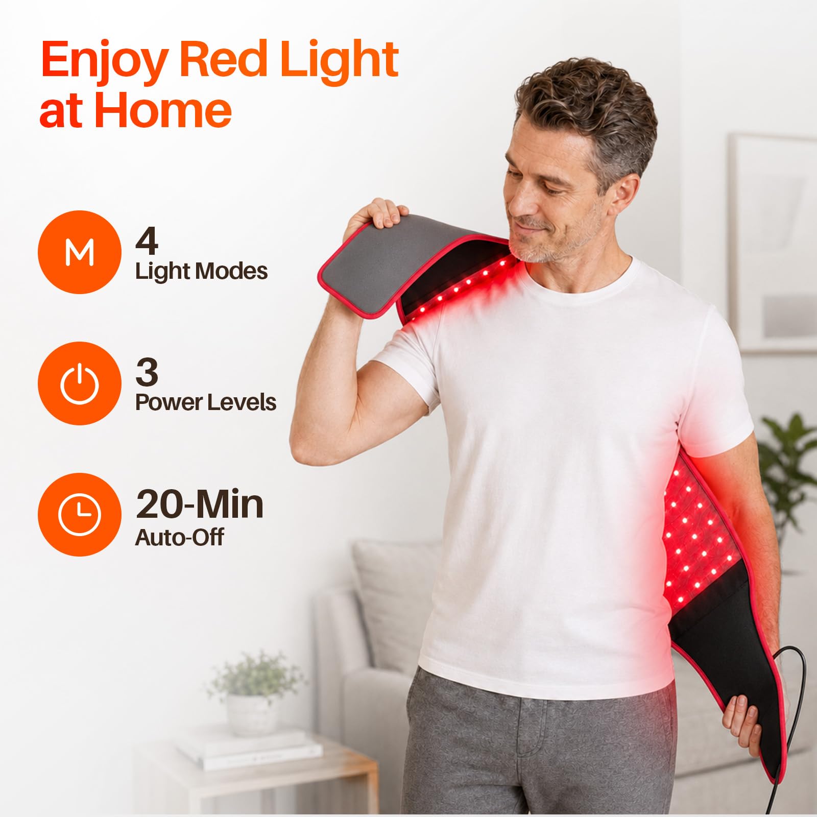 Comfytemp cinturón junto a manos para mostrar escala y portátil ventaja