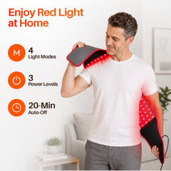 Comfytemp cinturón junto a manos para mostrar escala y portátil ventaja