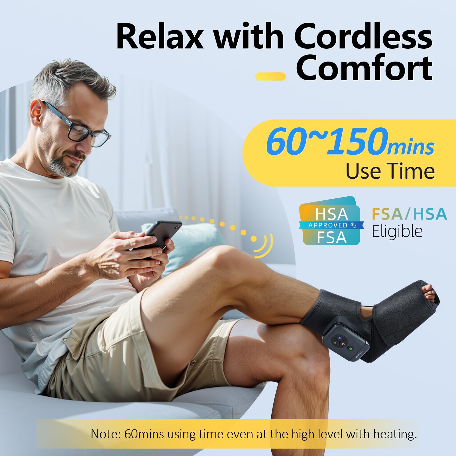 Comfytemp primer plano de las tres airbags mostrando la compresión segmentada para confort