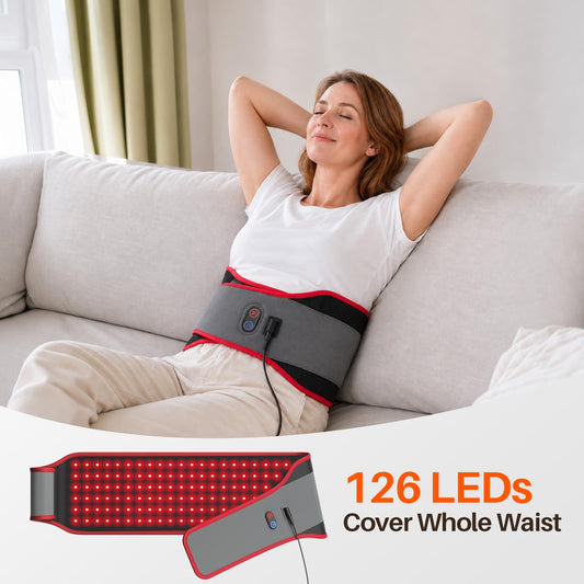 Comfytemp primer plano de LEDs 660nm y 850nm indicando doble emisión