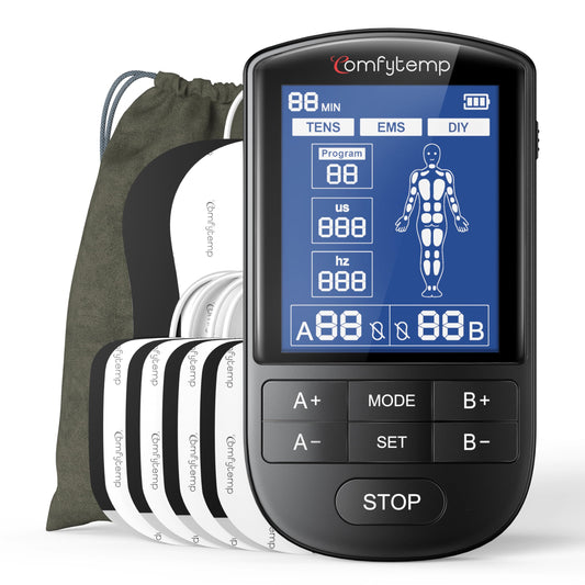 Comfytemp vista frontal del dispositivo con botones claros que facilita control rápido