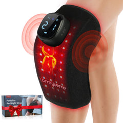 Comfytemp vista frontal de la rodillera mostrando ajuste ergonómico y comodidad