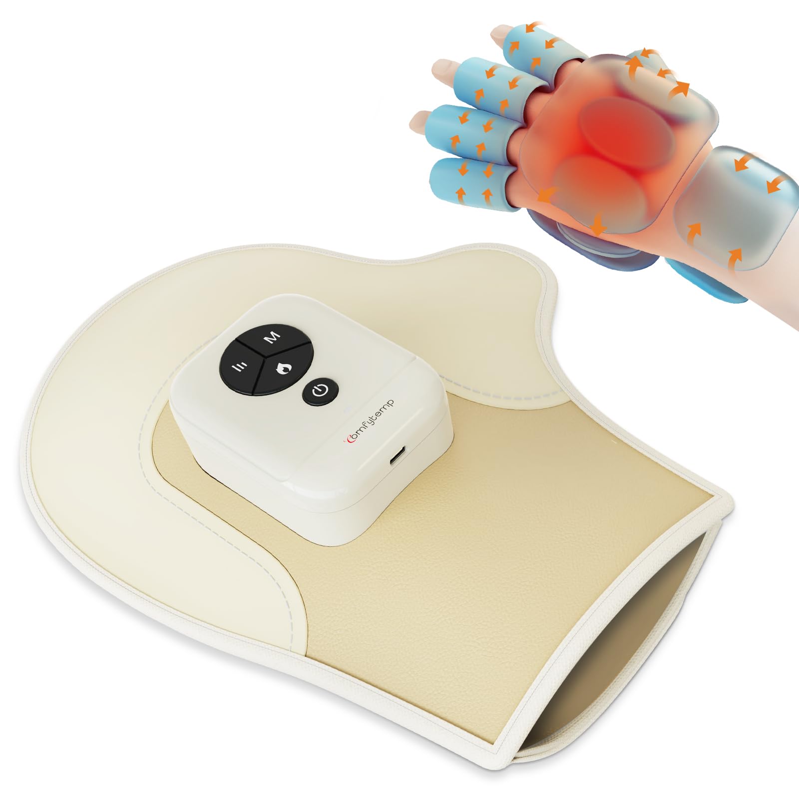 Comfytemp vista frontal con controles accesibles y uso fácil