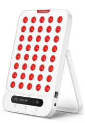 Comfytemp panel frontal mostrando 40 LEDs y diseño compacto para sesiones eficientes