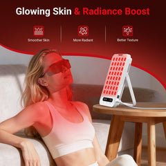 Persona usando Comfytemp en la espalda con soporte ajustable para comodidad dirigida