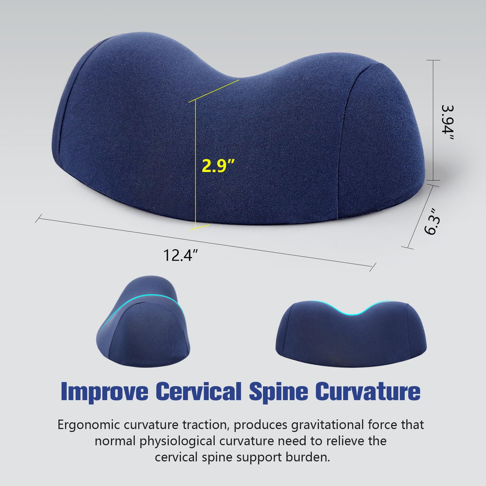 COMFYTHERA colocada en sofá para soporte cervical durante lectura y descanso
