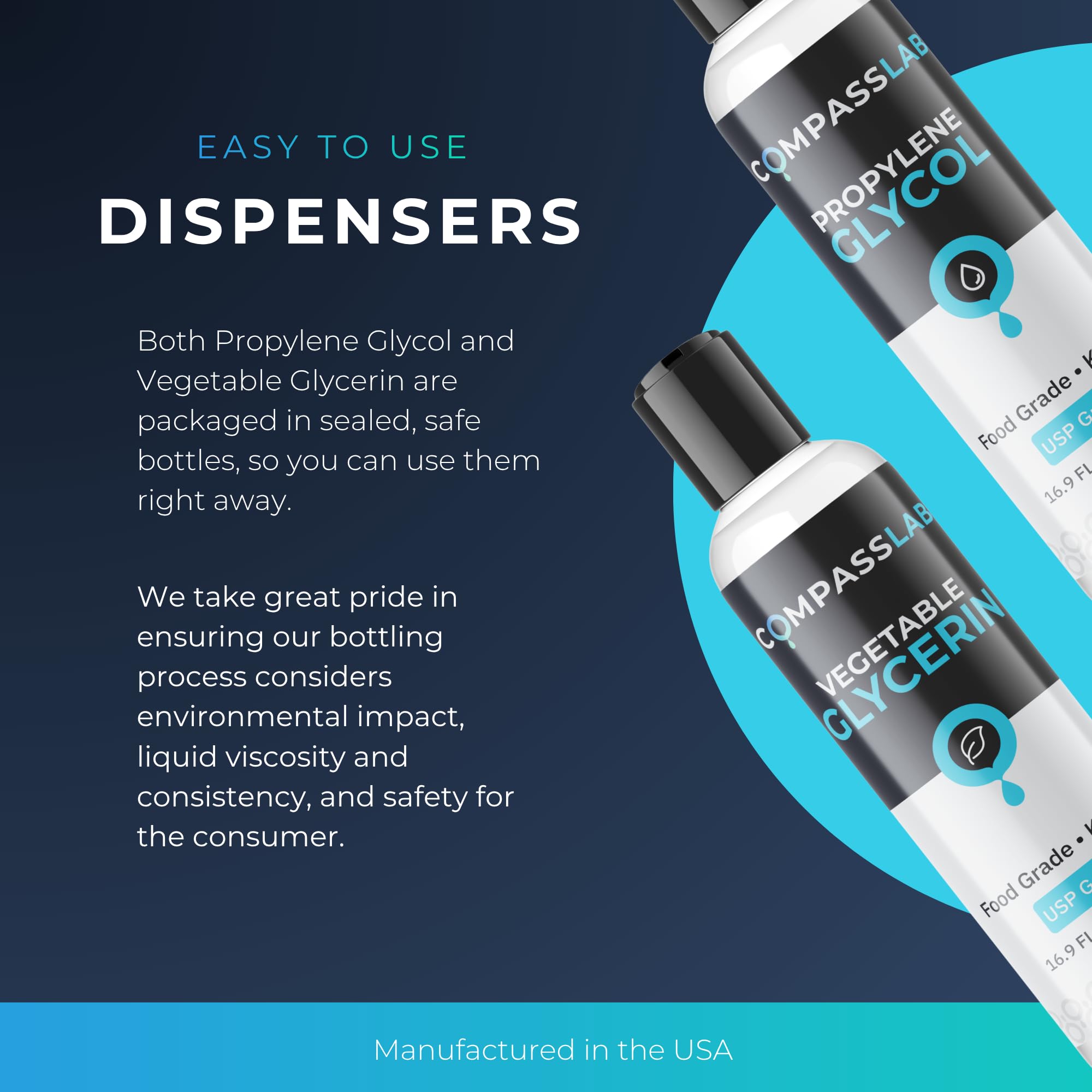 Compass Laboratory aplicación cosmética mostrando mezcla lista para uso