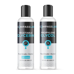 Compass Laboratory frascos frontales 500 mL mostrando pureza y presentación