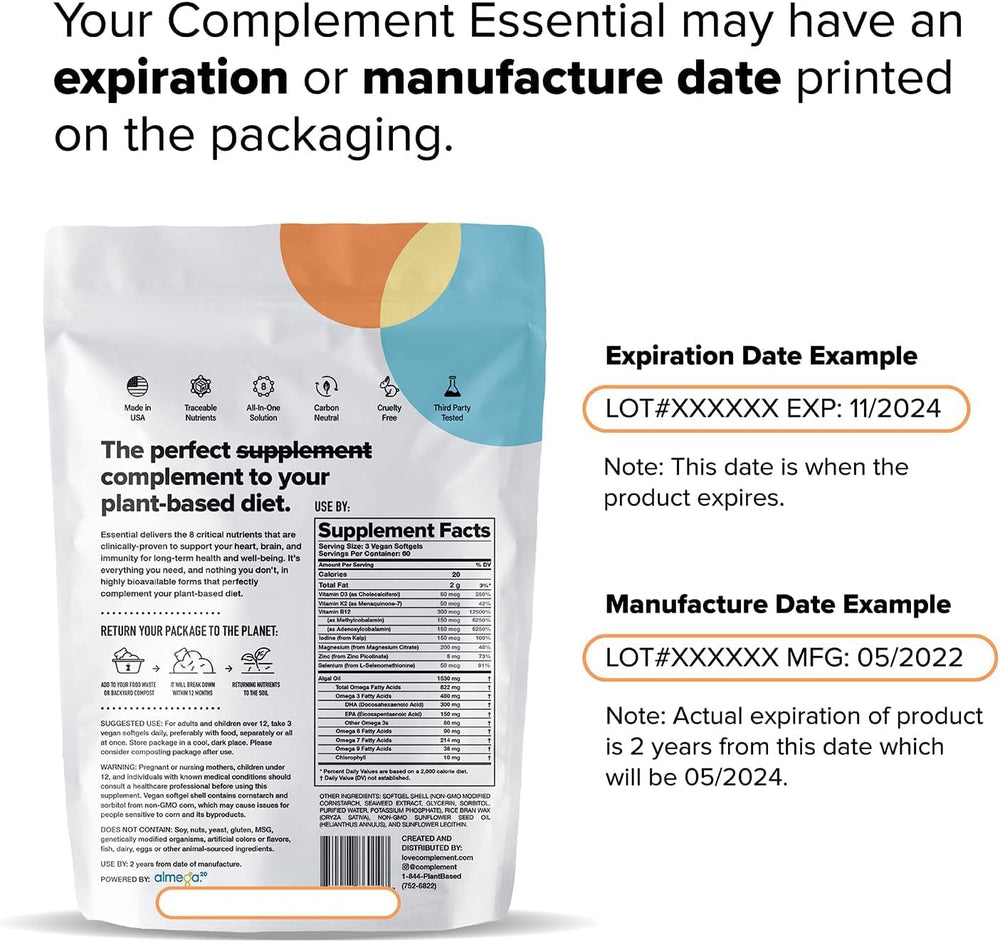 Complement sello de prueba de terceros indicando pureza y confianza