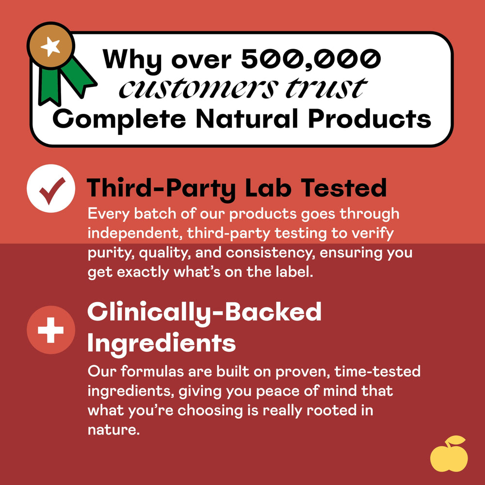 Complete Natural Products frasco sobre encimera de cocina mostrando uso cotidiano
