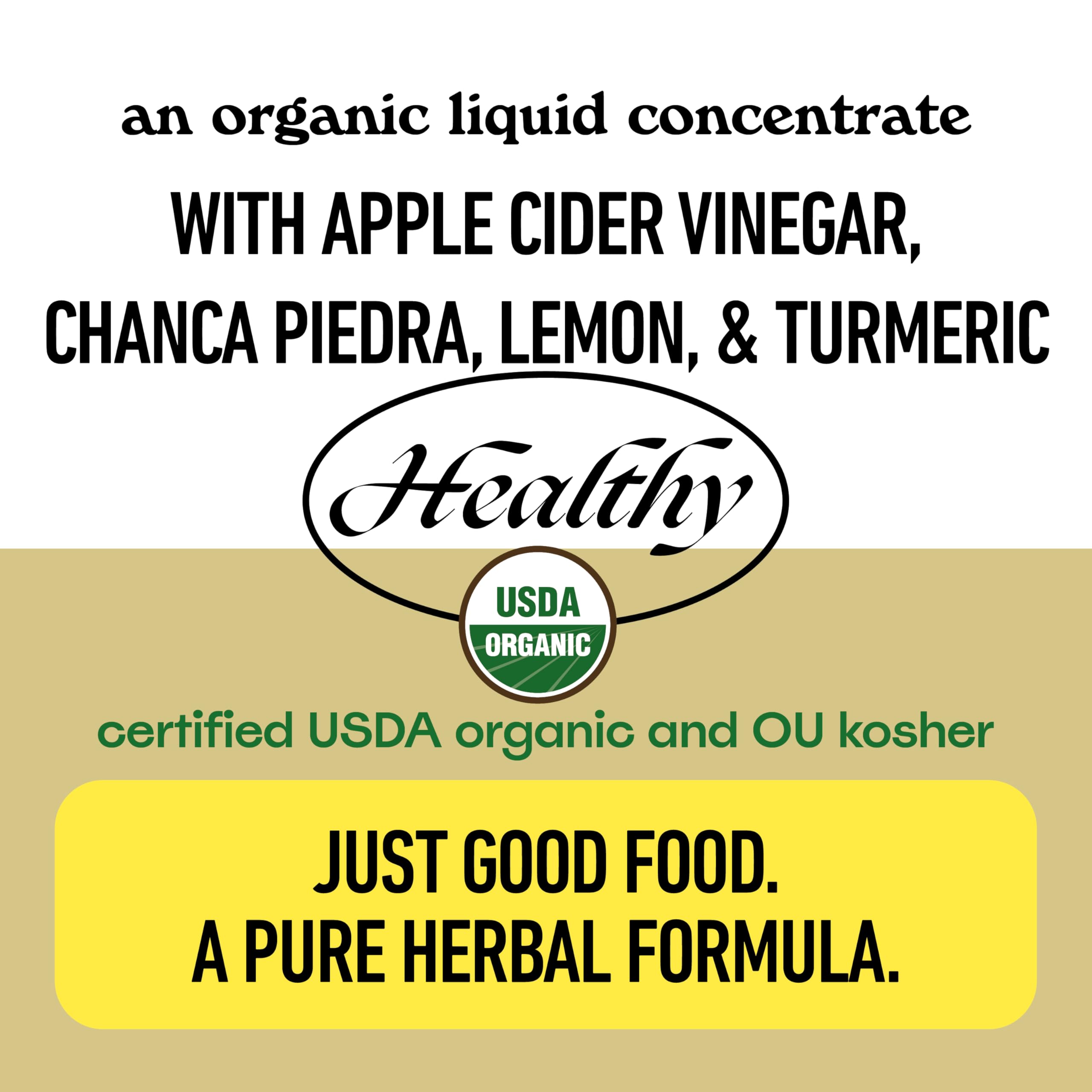 Complete Natural Products etiqueta con sellos USDA Organic y OU Kosher visibles