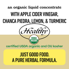 Complete Natural Products etiqueta con sellos USDA Organic y OU Kosher visibles