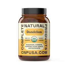 Complete Natural Products frasco frontal mostrando diseño y pureza
