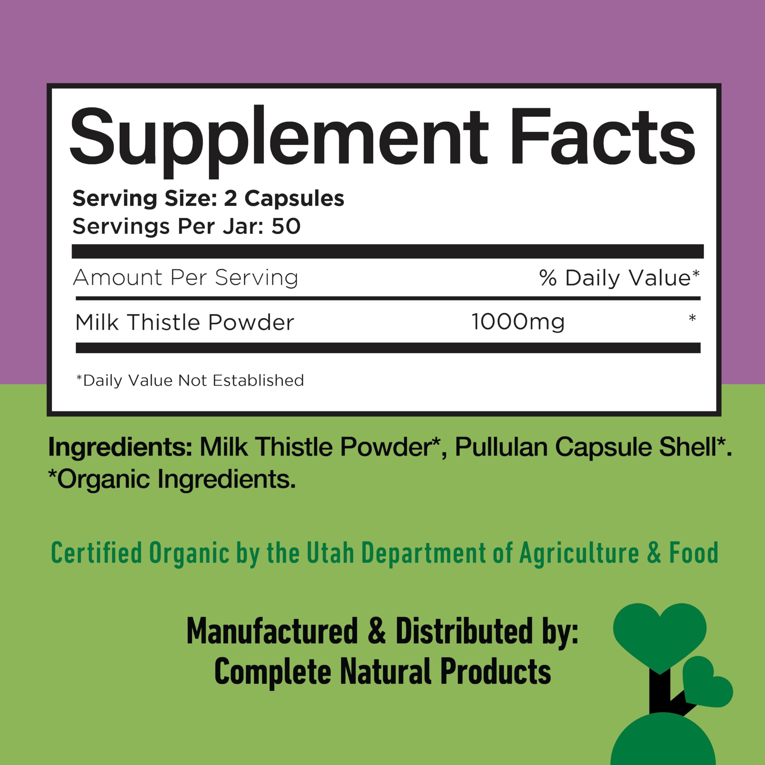 Complete Natural Products frasco en mano para comparar tamaño y suministro prolongado