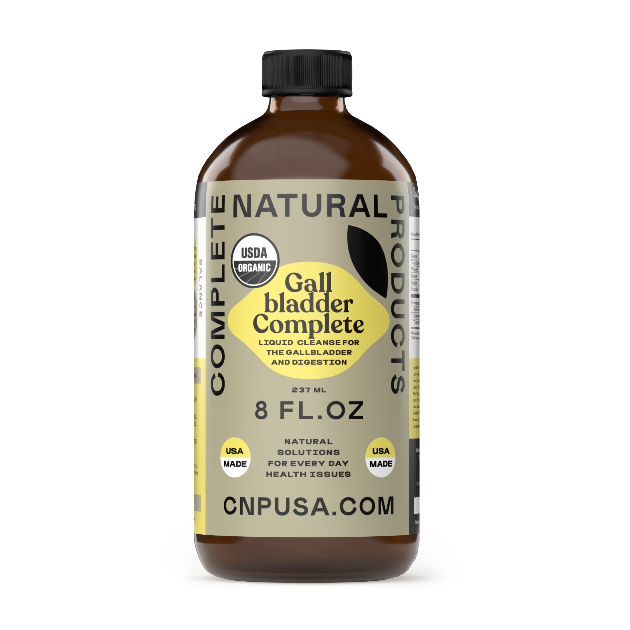 Complete Natural Products frente del envase mostrando etiqueta clara y beneficios