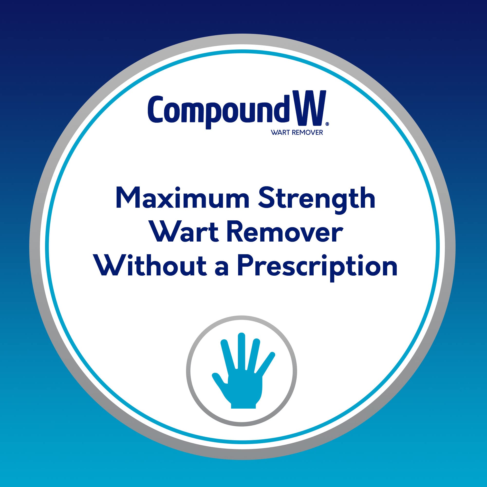 Compound W parche ConSeal en primer plano que cubre una verruga