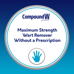 Compound W parche ConSeal en primer plano que cubre una verruga