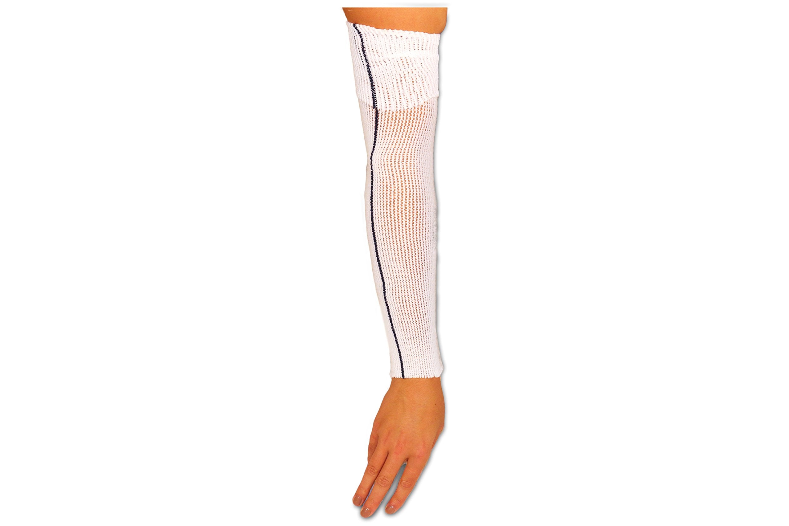 Compression Dynamics EdemaWear puesto en brazo demostrando soporte y movilidad