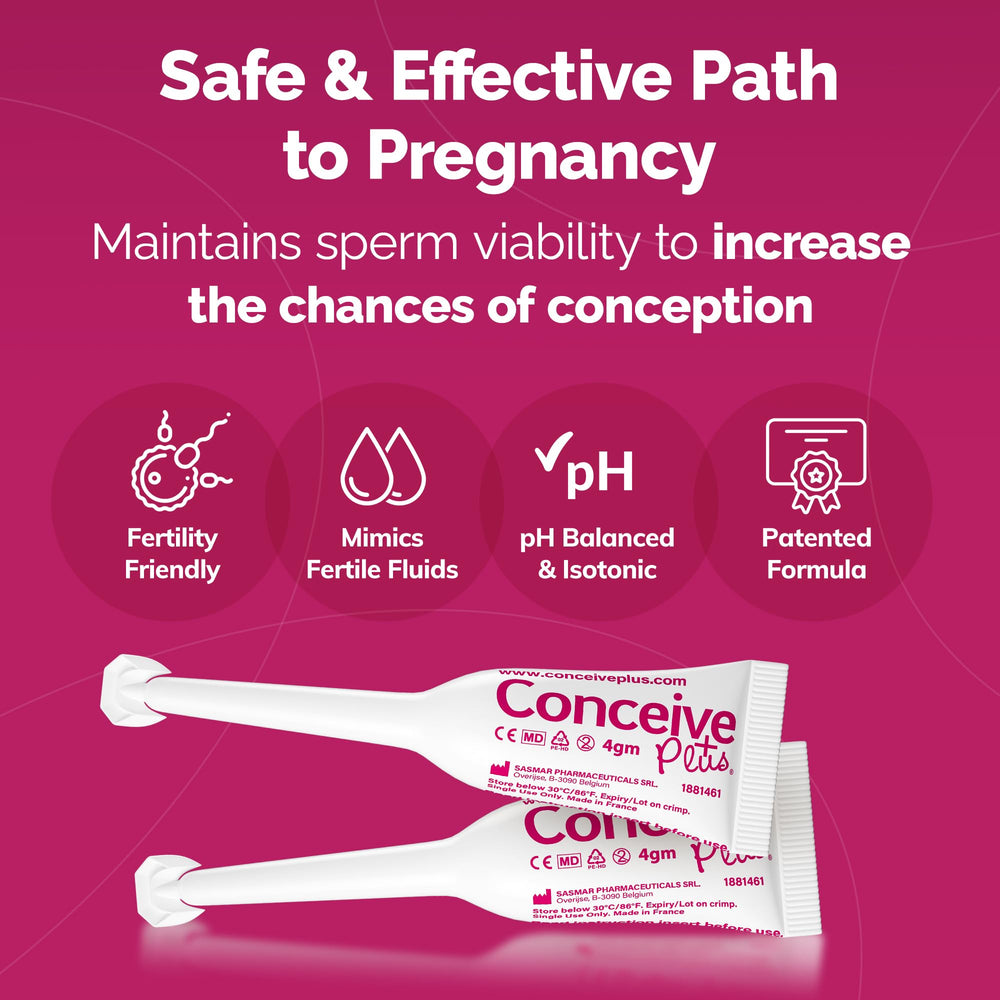 CONCEIVE PLUS gel expulsado del aplicador mostrando consistencia clara y no grasosa