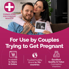 CONCEIVE PLUS pareja preparándose para intimidad, fomenta confort en TTC