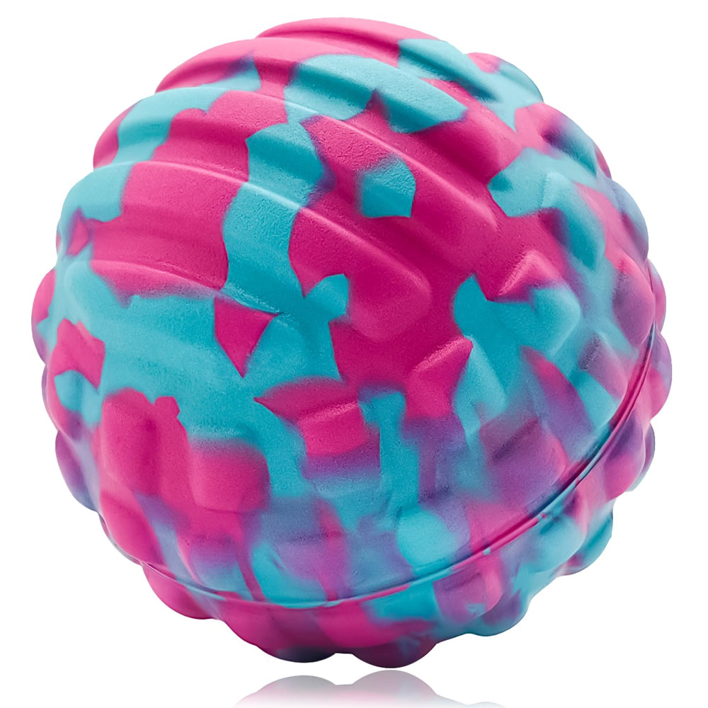 Coniflor pelota de masaje frontal mostrando relieve para alivio preciso