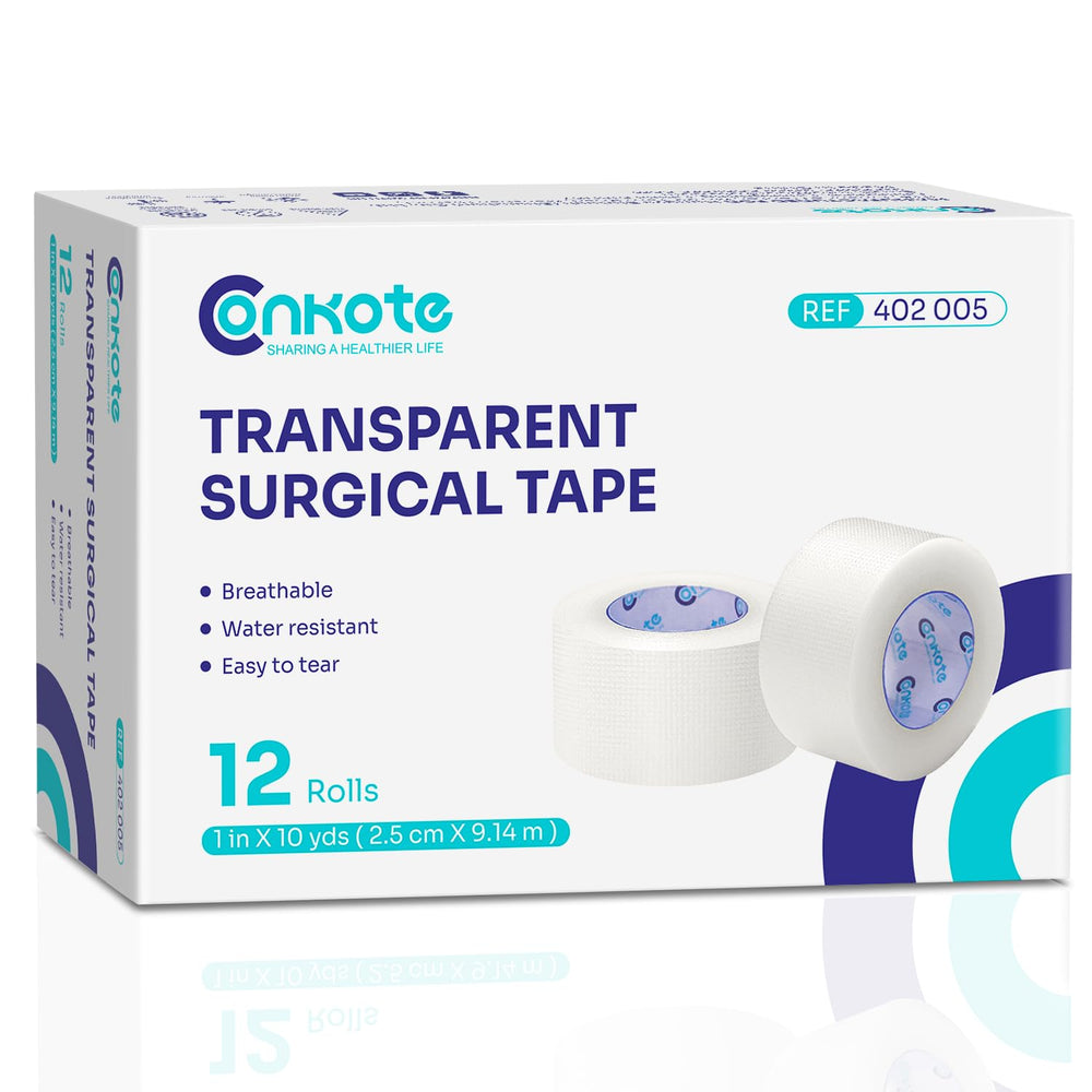 Conkote vista frontal del rollo transparente con fijación segura