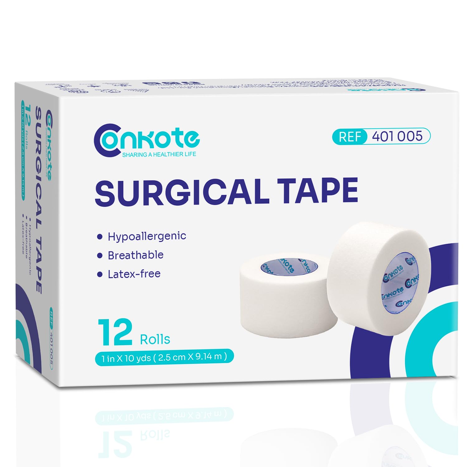 Conkote empaque frontal mostrando 12 rollos y especificaciones beneficiosas