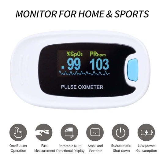 CONTEC pantalla rotativa mostrando SpO2 y frecuencia con visibilidad