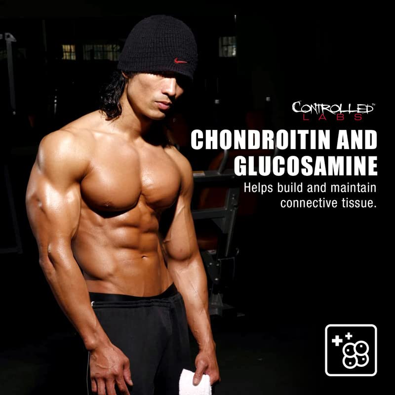 CONTROLLED LABS ingredientes clave mostrando glucosamina y condroitina