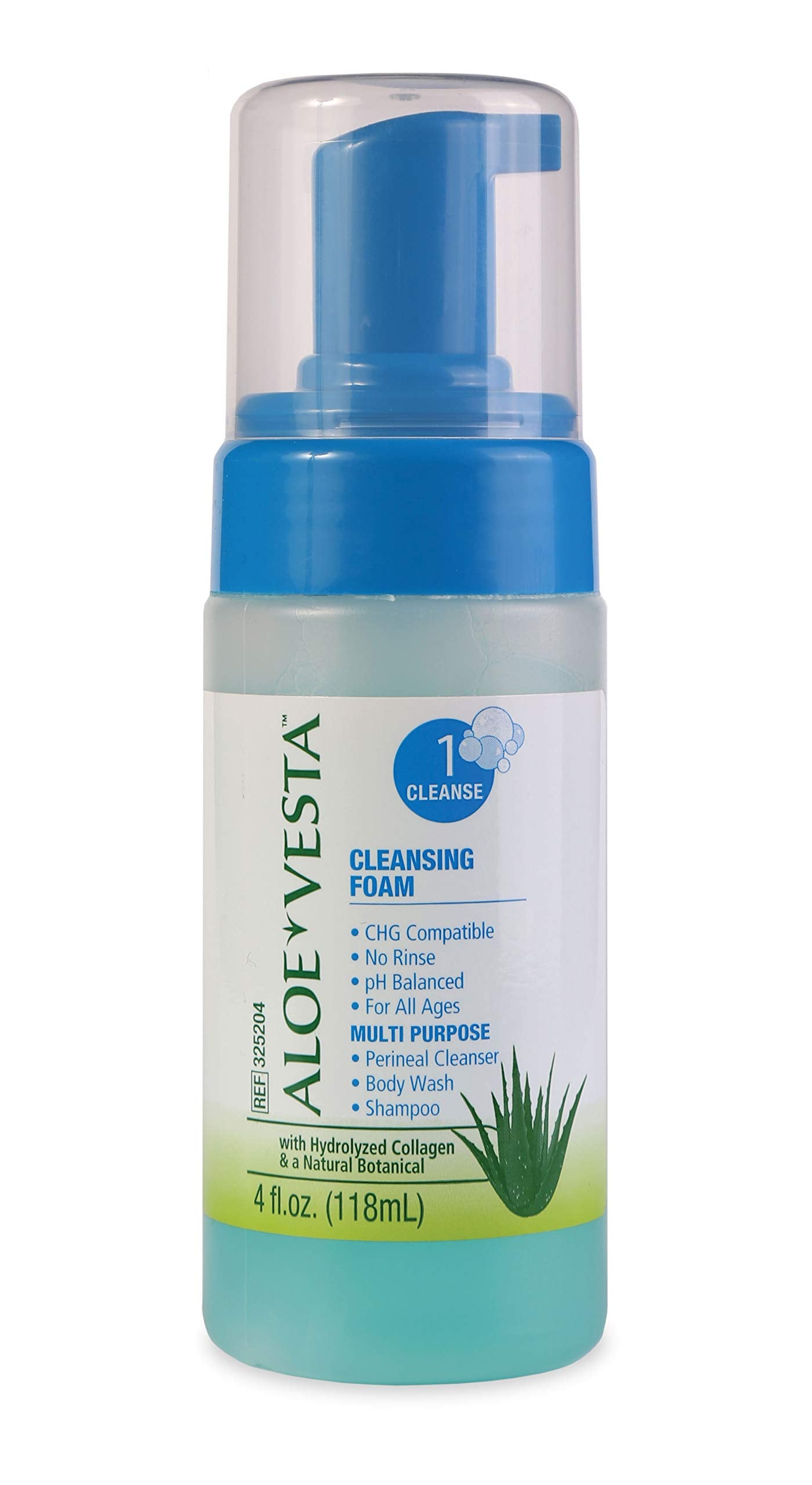 ConvaTec ALOE VESTA botella frontal mostrando etiqueta y uso práctico