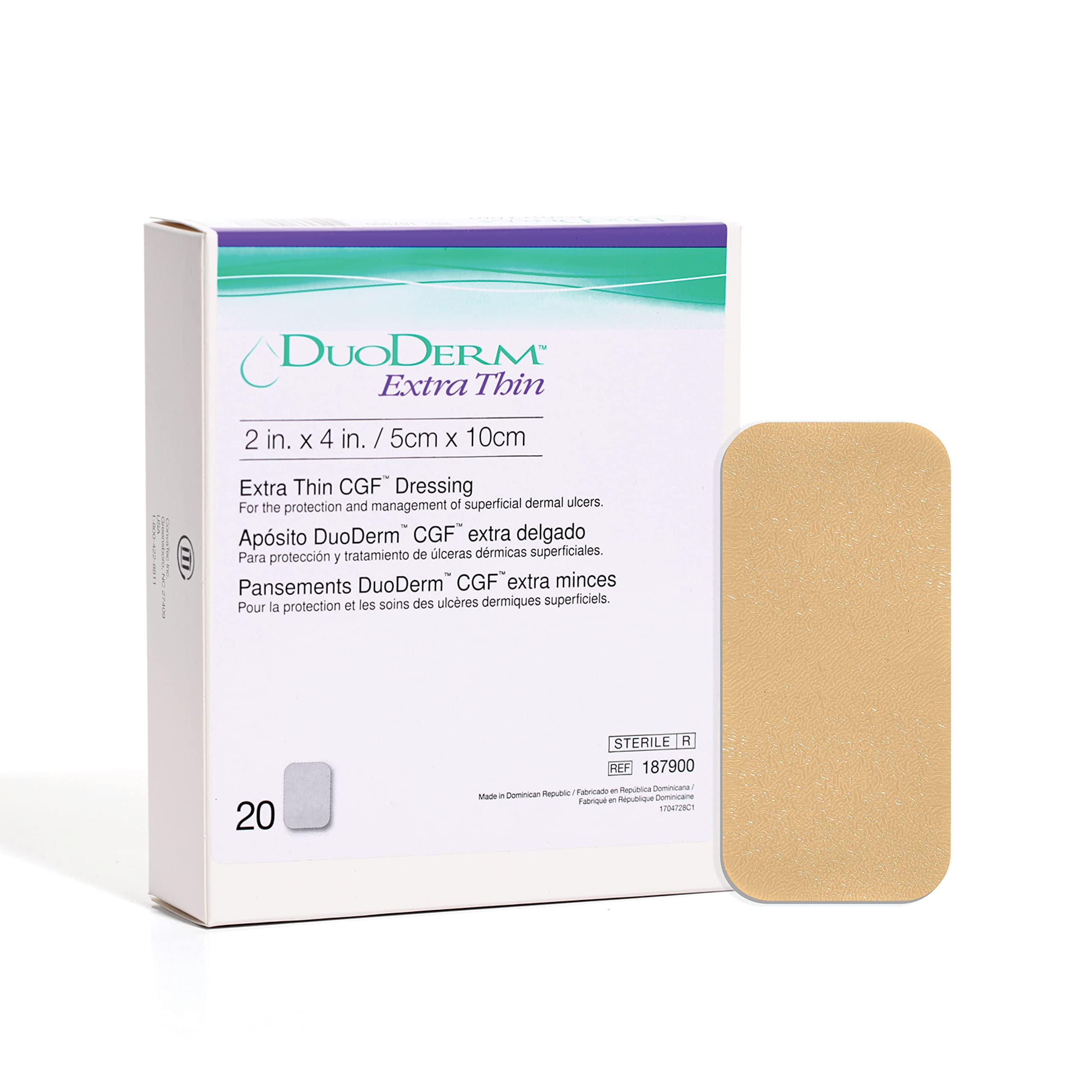 ConvaTec empaque frontal del producto mostrando caja beige y marca, protección segura