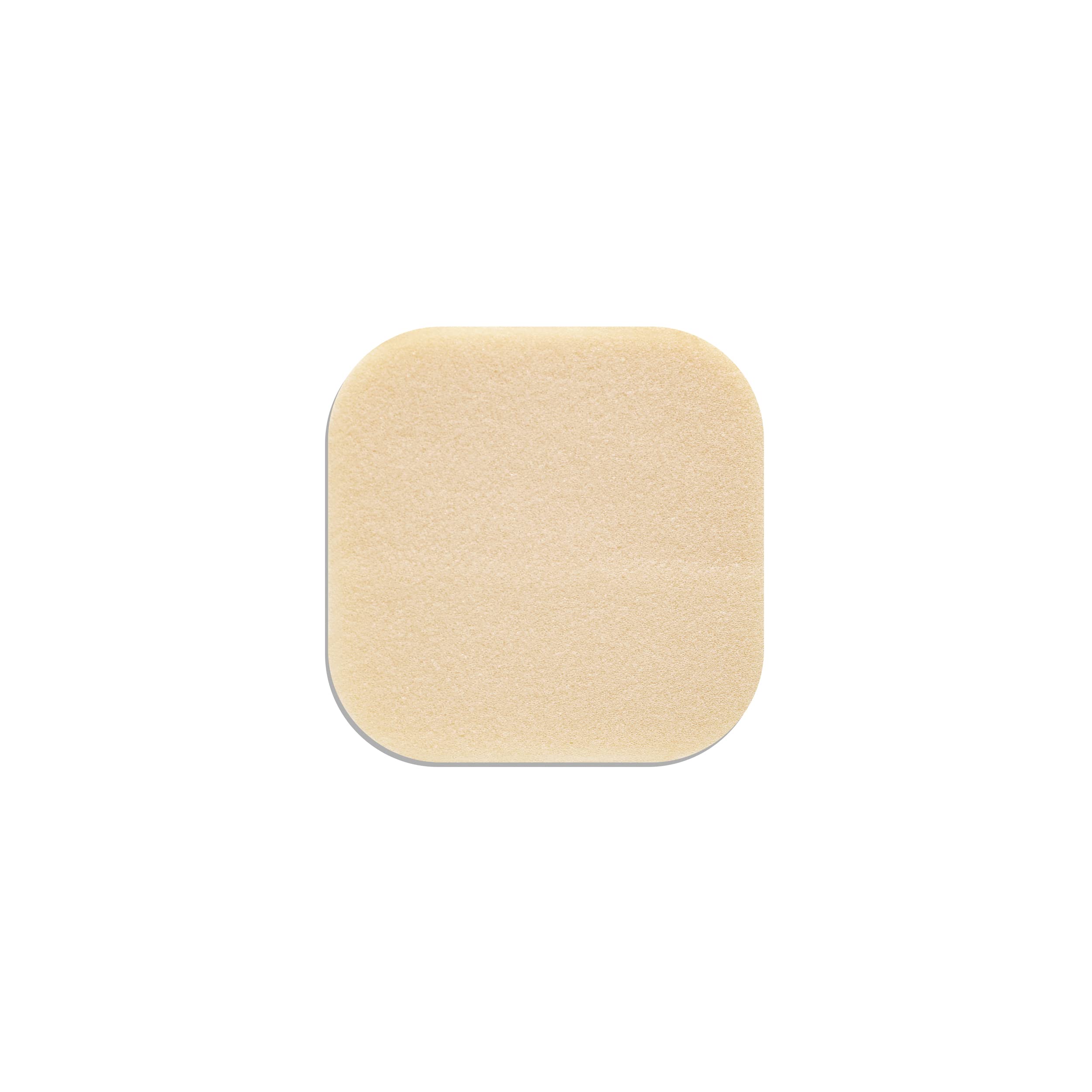 ConvaTec DuoDERM vista del apósito cuadrado beige, discreción y cobertura
