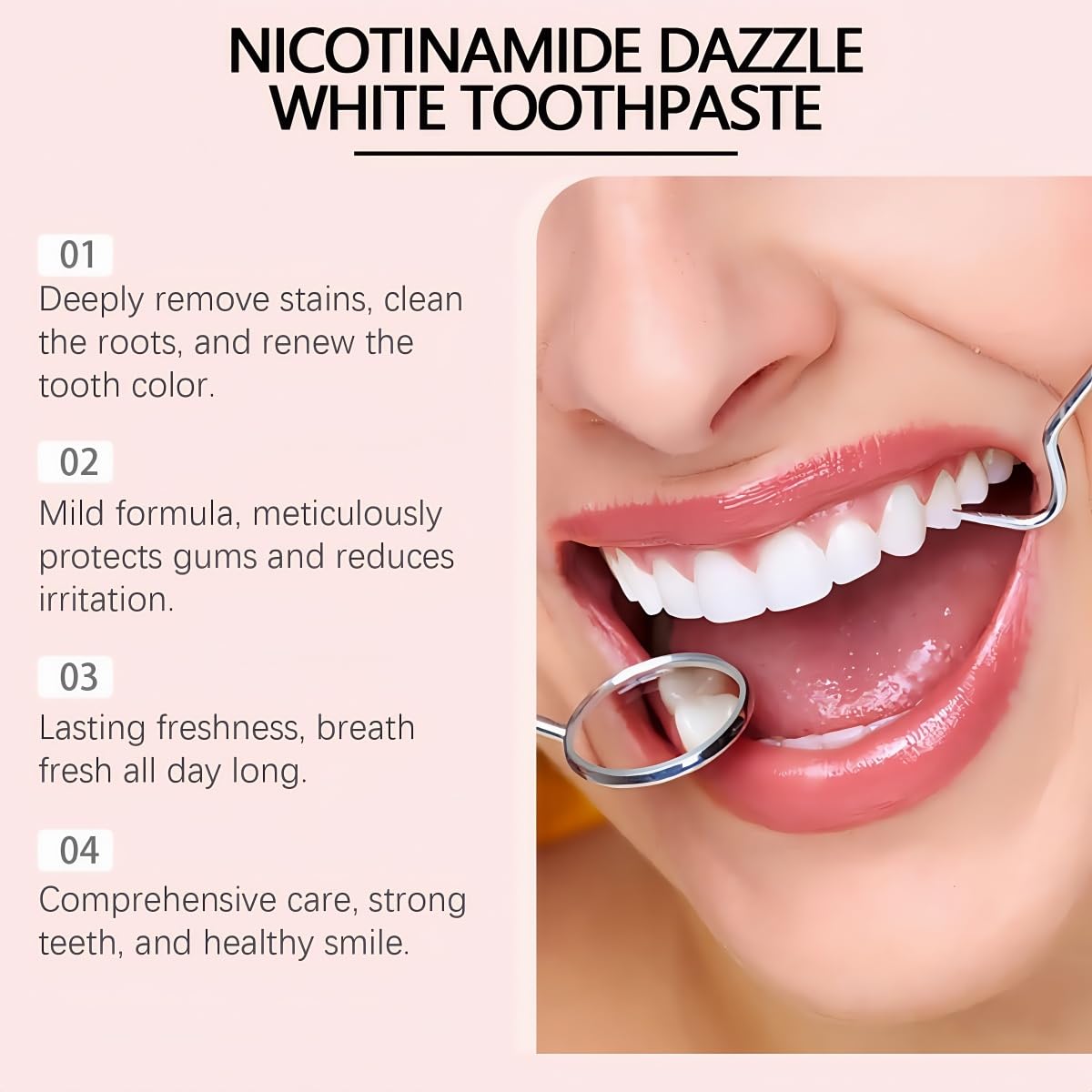 Conversionh persona cepillando dientes remueve manchas y refresca aliento