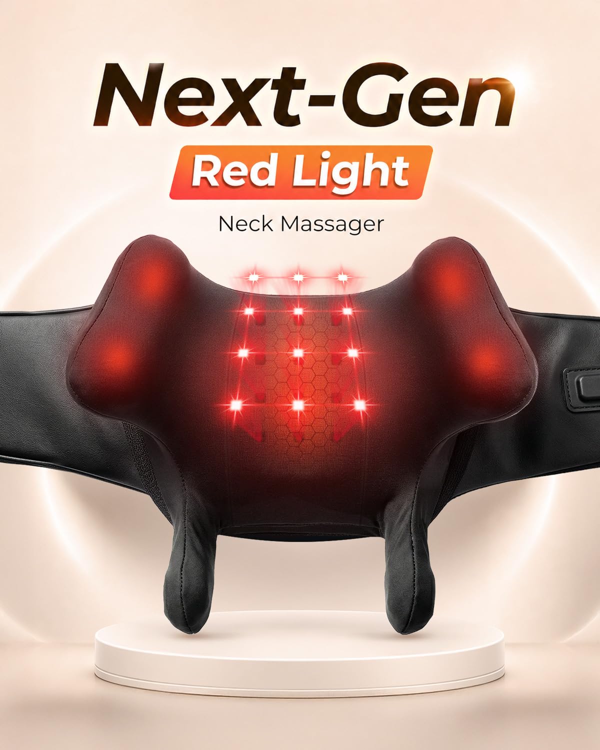 CooCoCo LEDs de luz roja 660nm y 850nm iluminados para calor y relajación