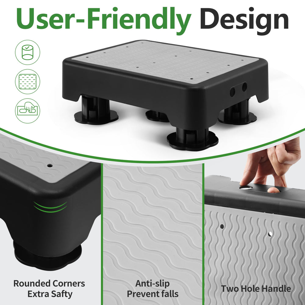 COOL-ANGLE detalle de los cinco pies con goma antideslizante para seguridad