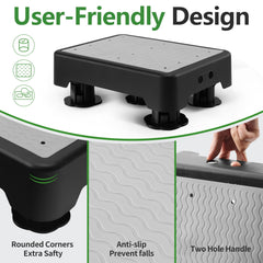 COOL-ANGLE detalle de los cinco pies con goma antideslizante para seguridad