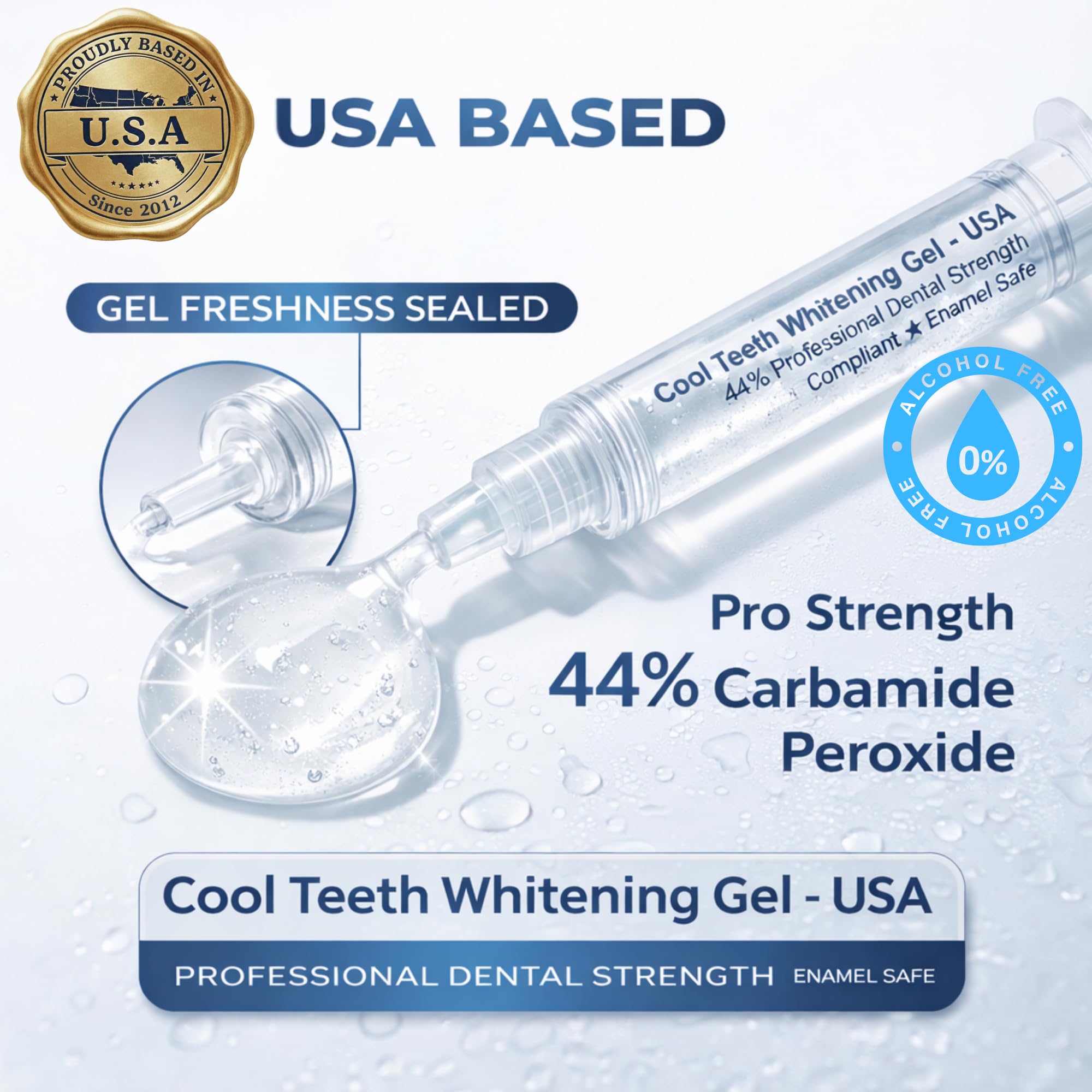 Cool Teeth Whitening bandejas moldeables adaptadas al arco dental