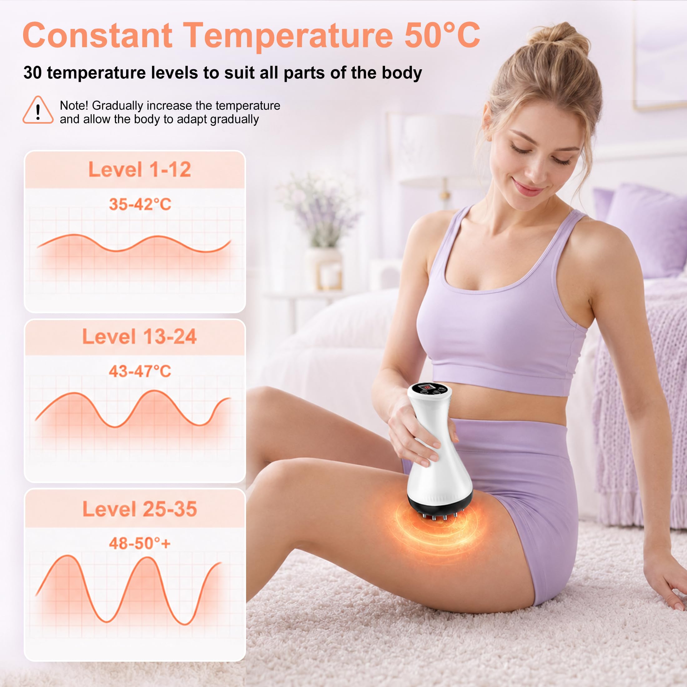 CooLegend masajeador guardado en maleta, ideal para llevar en viajes y trayectos