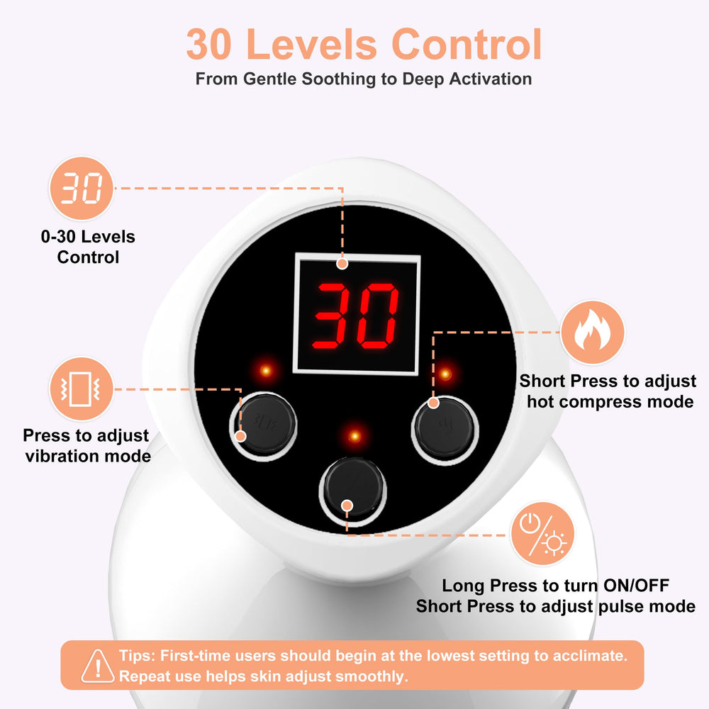 CooLegend pantalla LED y controles para ajustar calor, luz y velocidad fácilmente