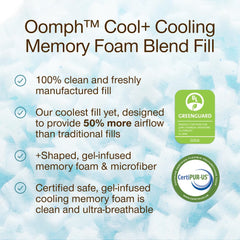 Coop Home Goods textura de espuma con gel para mejor ventilación y confort