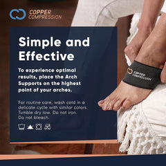 Copper Compression comparación de tamaño para evaluar ajuste y perfil bajo